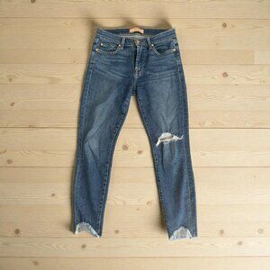 7 FOR ALL MANKIND Luxe Vintage Medium Wash Ankle Jeans Size 27